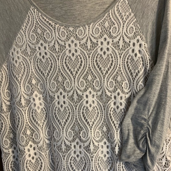 Maurices Ruffle Hem Lace Top - Picture 2 of 6